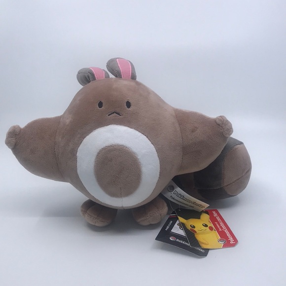 Pokémon Center Sentret Plush Sitting NWT - Picture 1 of 7
